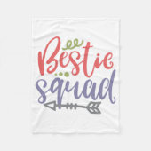 Bestie Squad Friendship Design Fleecedecke (Vorderseite)