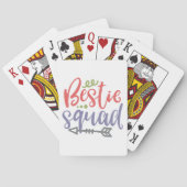 Bestie Squad Friendship Design Spielkarten (Rückseite)