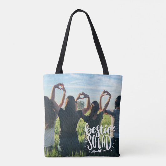 Bestie Squad Personalisiertes Foto BESTE FREUNDIN Tasche (Rückseite)