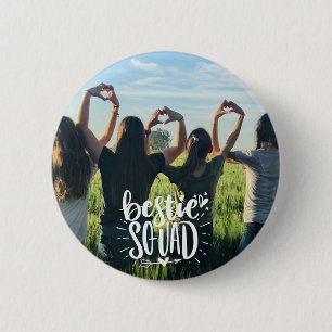 Bestie Squad Personalisiertes Foto BFF Beschriftun Button