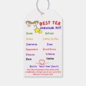 Bestie(Tea) Überlebenskit Geschenkanhänger (Rückseite)