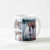 Bestie Trendy Typografie 4 Foto Keepake Kaffeetasse (VorderseiteRechts)