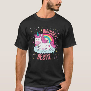 Bestie Unicorn Einzigartiger Niedliche Geburtstag  T-Shirt