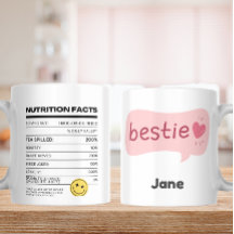 Bestie Vibes only - Funny Nutrition Fakten