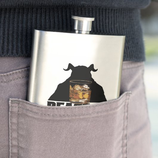 Bestie von Bourbon Flachmann (Beispiel)