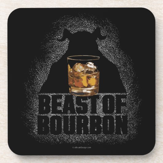 Bestie von Bourbon Getränkeuntersetzer (Vorderseite)