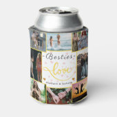 Bestien Cooler mit Namen und 8-Foto-Collage-Gesche Dosenkühler (Kanne Rückseite)