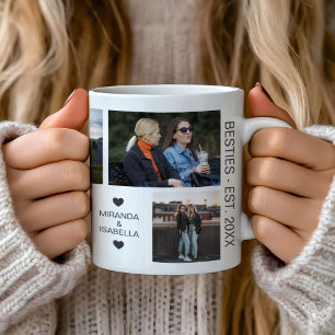 Bestien der besten Freunde 7 FotoCollage Kaffeetasse