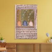 Bestien Drei gekrümmte Linien Leinwanddruck (Insitu (Wohnzimmer))