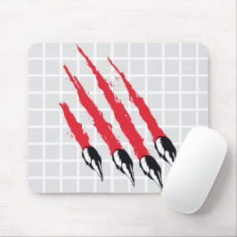 Bestien-Monster-Klauen-Spuren-Raster-Mauspad Mousepad