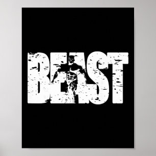 Bestien-Workout-Kleidung Gym Activewear Fitness Yo Poster