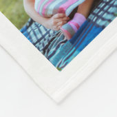 Besties Add Your Names Foto Collage Fleecedecke (Ecke)