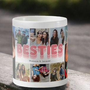 Besties Best Friend Foto Collage Kaffeetasse