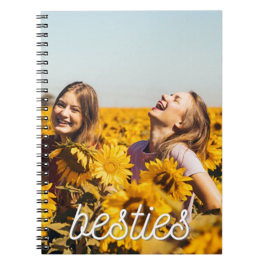 Besties Best Friend Friendship Foto Notizblock (Vorderseite)