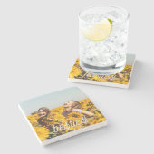 Besties Best Friend Friendship Foto Stone Unterset Steinuntersetzer (Seitenansicht)