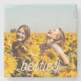 Besties Best Friend Friendship Foto Stone Unterset Steinuntersetzer