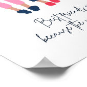 Besties Best Friend Gedicht Quote Sprichwort Poster (Ecke)