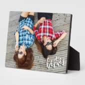Besties | Best Friend Script-Foto Fotoplatte (Seite)