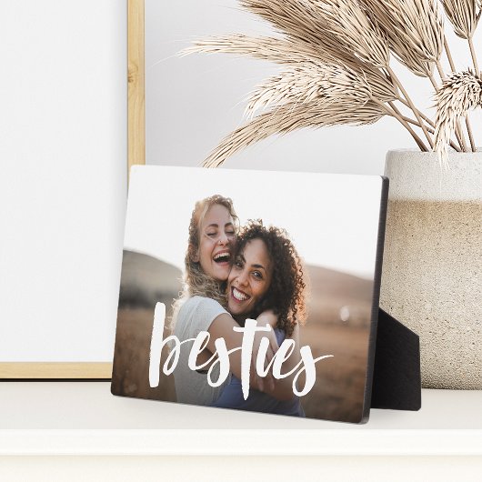 Besties | Best Friend Script Overlay Foto Fotoplatte