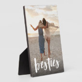 Besties | Best Friend Script Overlay Foto Fotoplatte (Seite)