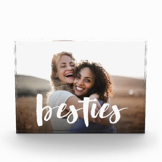 Besties | Best Friend Script Overlay Fotoblock (Vorderseite)