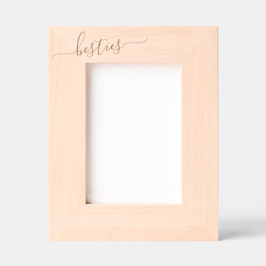 Besties Best Friends Beste Freundinnen Geätzte Rahmen (Vorderseite)