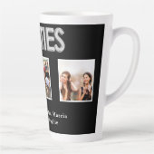 Besties Best friends black silver Foto names Milchtasse (Rechts)