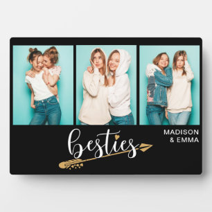 Besties Best Friends Drei Fotos Personalisierter N Fotoplatte