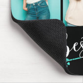 Besties Best Friends Drei Fotos Personalisierter N Mousepad (Ecke)