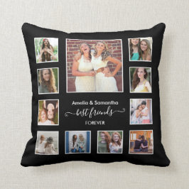 Besties Best Friends Forever 11 Foto Collage Kissen