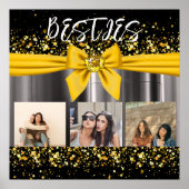 Besties Best Friends Foto Collage BESTE FREUNDIN S Poster (Vorne)
