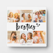 Besties Best Friends Foto Collage Fotoplatte (Vorderseite)