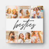Besties Best Friends Foto Collage Plaque Fotoplatte (Vorderseite)
