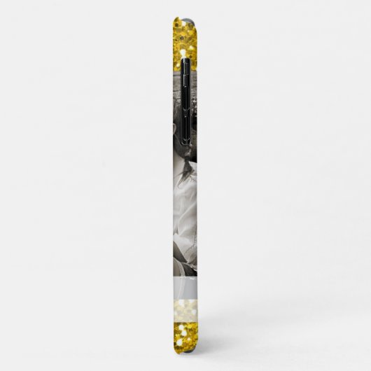 Besties Best Friends Foto Gold Glitzer Case-Mate iPhone Hülle (Hinten/Links)