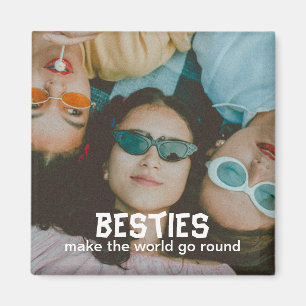 Besties Best Friends Foto Magnet