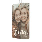 Besties best friends individuellen Namens Foto Autolufterfrischer (Links)