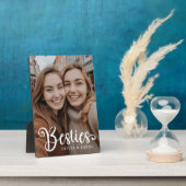 Besties best friends individuellen Namens Foto Fotoplatte (Seite)