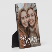Besties best friends individuellen Namens Foto Fotoplatte (Seite)