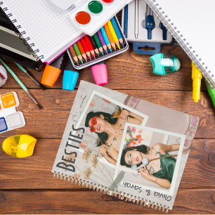 Besties best friends individuellen Namens Foto Notizblock