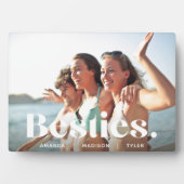 Besties | Best Friends Overlay & Names Foto Fotoplatte (Vorderseite)