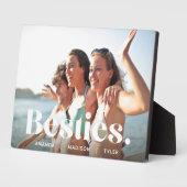 Besties | Best Friends Overlay & Names Foto Fotoplatte (Seite)