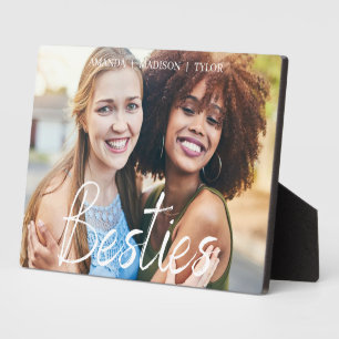 Besties   Best Friends Personalisiert Names Foto Fotoplatte