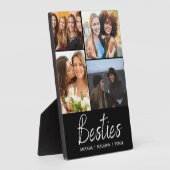 Besties | Best Friends Personalisiert Names Foto Fotoplatte (Seite)