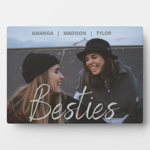Besties   Best Friends Personalisiert Names Foto Fotoplatte