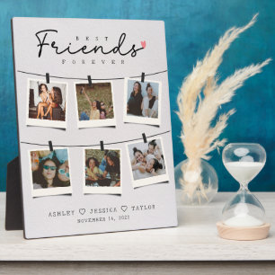 Besties Best Friends Personalisiertes Foto Fotoplatte