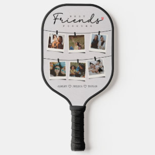 Besties Best Friends Personalisiertes Foto Pickleball Schläger