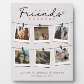 Besties Best Friends Personalized Gift Photo Fotoplatte (Vorderseite)