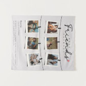 Besties Best Friends Personalized Gift Photo Wandteppich (Vorderseite (Horizontal))