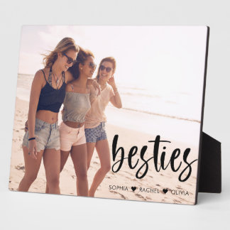 Besties Best Friends script Schriftart Modernes Fo Fotoplatte