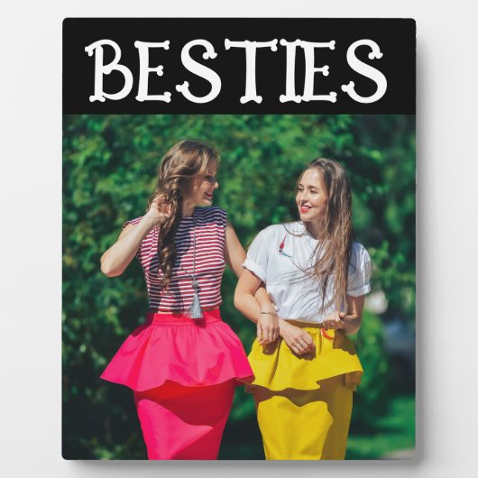 BESTIES BESTE FREUNDE FOTO-SCHILD FOTOPLATTE (Vorderseite)